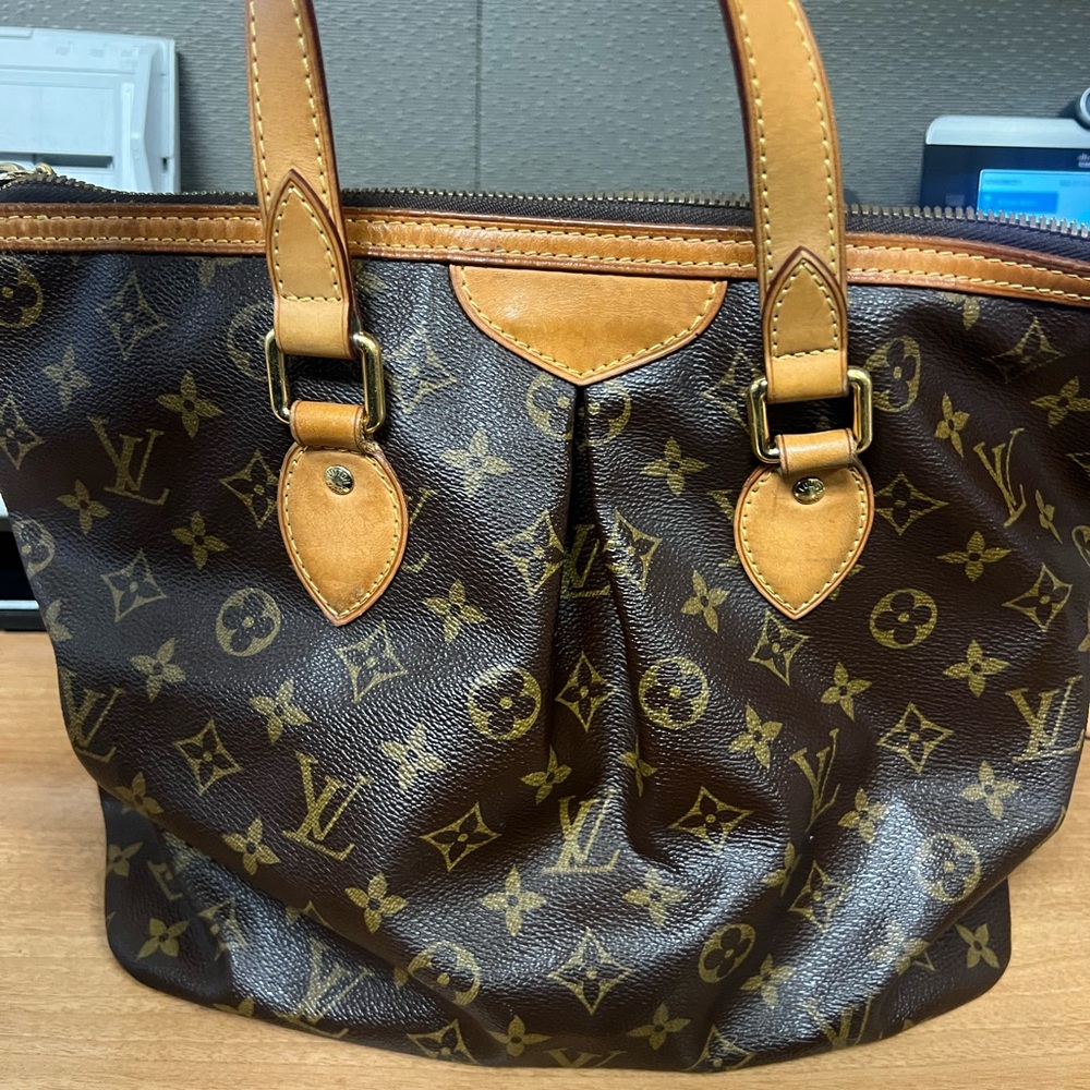 Louis Vuitton Brown Monogram Tote Bag  Authentic with duster